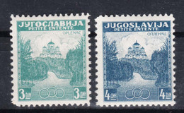 Yugoslavia Kingdom 1937 Mi#334-335 Mint Never Hinged - Unused Stamps