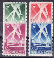 Yugoslavia Kingdom, 1938 Mi#354-357 Mint Hinged - Unused Stamps
