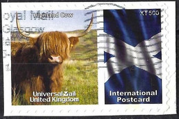 Great Britain - Uiversal Mail - Block Part Stamp Uni-0057 - Highland Cow - Universal Mail Stamps