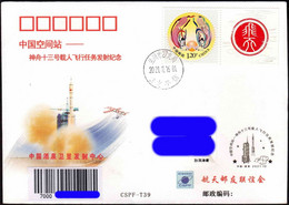 CHINA 2021-10-16 ShenZhou-13 Launch  JSLC 3 Branch Space Cover Raumfahrt-1 - Asia