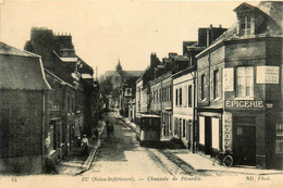 Eu * Rue Et Chaussée De Picardie * épicerie * Tramway Tram - Eu