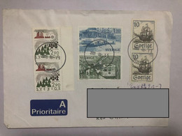 Sweden Cover Sent To China With Stamps - Storia Postale