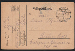 German Feldpost WW1: Card Posted From Daugavpils, Latvia - Infanterie Regiment No. 3 Posted 6.2.1916 By 2. Infanterie - Militaria