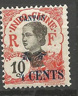 CANTON N° 71c Chiffre 5 Aulieu De 10 NEUF* TRACE DE CHARNIERE / MH - Unused Stamps