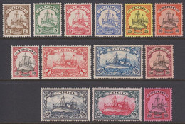 1900. TOGO Kaiserjacht SMS Hohenzollern. Complete Set With 13 Stamps. Hinged. Beautiful Set.... (Michel 7-19) - JF518539 - Togo