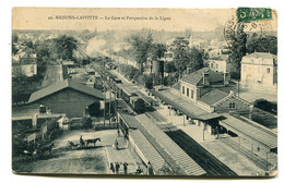 MAISONS LAFFITTE La Gare Et Perspective De La Ligne - Maisons-Laffitte