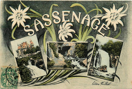 Sassenage * Souvenir Du Village * Cpa 3 Vues - Sassenage