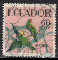 EC+ Ecuador 1958 Mi 984 Rotstirn-Sittiche TK - Ecuador