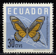 EC+ Ecuador 1961 Mi 1071 Mlh Schmetterling TK - Ecuador