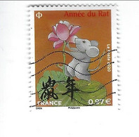 Année Lunaire Chinoise Du Rat N° 5376 Oblitéré (petit Format) - Oblitérés