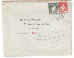Irlande - Lettre De 1950 - Oblit Baile Atha Cliath - Exp Vers Teheran - Cachet De Bagdad - - Briefe U. Dokumente