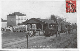 MARAUSSAN -  CARTE- POSTALE- PHOTO - 1910 -  LA GARE - Andere Gemeenten