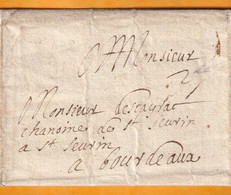 1670 - Lettre Pliée Avec Correspondance Lisible Vers BOURDEAUX Bordeaux - Règne De Louis XIV - ....-1700: Precursori