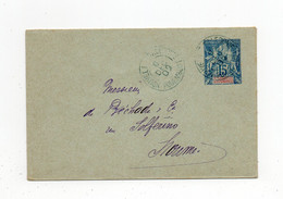 !!! NOUVELLE CALEDONIE, ENTIER POSTAL DE 1902 POUR LA SOMME, CACHET DE POUEMBOUT - Storia Postale