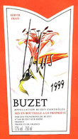 Etiquette De Vin De Buzet 1999 Le Lys à Buzet Sur Baise - 75 Cl - Vin De Pays D'Oc