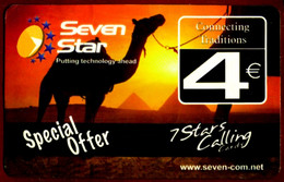 SCHEDA TELEFONICA ITALY SEVEN STAR 7 STAR CALLING CAMEL 2^A QUALITÀ - Public Advertising
