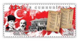 TURKEY / 2021 - The Centenary Of The National Anthem, MNH - Unused Stamps