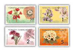 TURKEY / 2021 - Point Lace Themed Official Stamps (Art, Flower), MNH - Nuevos