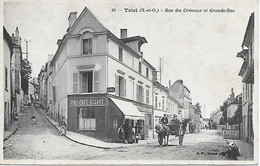 TRIEL -  VINS- CAFE- BILLARD -  ATTELAGE  - RUE DES CRENAUX ET GRANDE RUE - Triel Sur Seine