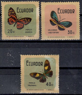 EC+ Ecuador 1969 Mi 1469-71 Mnh Schmetterlinge TK - Ecuador