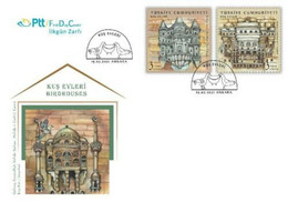 TURKEY / 2021 - (FDC) Bird Houses, MNH - Cartas & Documentos