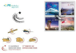 TURKEY / 2021 - (FDC) 12TH TRANSPORT AND COMMUNICATIONS FORUM, MNH - Lettres & Documents