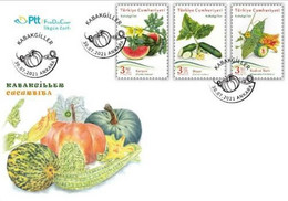 TURKEY / 2021 - (FDC) Cucurbitaceae (Plants, Flowers), MNH - Cartas & Documentos