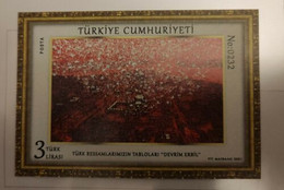 TURKEY/2021-(Numbered Block) Turkish Painters & Paintings (0-1000 Numbered), MNH - Storia Postale