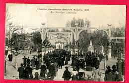 CPA (Réf : CC826) MARSEILLE Exposition Internationale D'électricité Les Portiques Lumineux(13 BOUCHES DU RHÔNE) (animée) - Exposición Internacional De Electricidad 1908 Y Otras