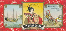 ETIQUETTE  SAVON  PARUM  MIRADOL  RICHEBOURG PARFUMEUR  PARIS - Etiquettes