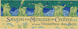 ETIQUETTE  SAVON  PARUM  SAVON A LA  MOUSSE DE CHENE ET AUX VIOLETTES DES BOIS   PARIS - Etiquettes