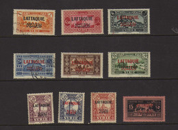 Lattaquie (1931-1933) - Timbres De Syrie Surcharges - Neufs* Et Oblit - Nuevos
