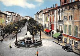 34-PEZENAS- PLACE DE LA REPUBLIQUE ET COURS MOLIERE - Pezenas