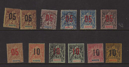 Mayotte (1912)- Type Groupe Surcharge - Neufs*/sg Et Oblit - Unused Stamps