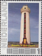 Netherlands Bonaire 2010 Lighthouse (Willems Toren) PostNL1 Adhesive - Lighthouses