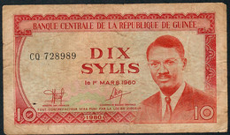 GUINEA P23 10 SYLIS 1980 #CQ  FINE - Guinée