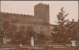 Parish Church, Enfield, Middlesex, 1917 - CA Hodge RP Postcard - Middlesex