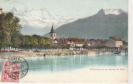 CPA - SUISSE - VILLENEUVE Et Les Dents Du Midi  - 020 - Villeneuve