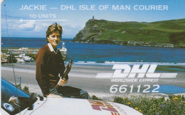 Isle Of Man, 5IOMG, DHL Courier Services, Jackie, 2 Scans .  Mint - Man (Ile De)