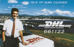 Isle Of Man, 5IOMH, DHL Courier Services, Mark, 2 Scans .  Mint - Man (Eiland)