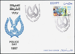 Egypt 1997 Police Day First Day Cover Illustrated FDC - Covers & Documents