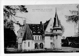 Cpa, 61, Environs De PUTANGES CIEL, Le Château Du Jardin, Voyagée 1917 - Putanges