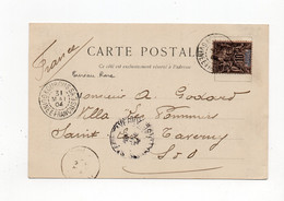 !!! GUINEE, CPA DE 1904 POUR TAVERNY, CACHET DE KOUROUSSA - Briefe U. Dokumente