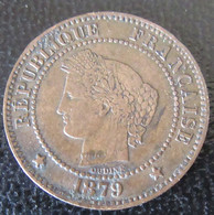 France - Monnaie 2 Centimes Cérès 1879 A (Paris) - Other & Unclassified