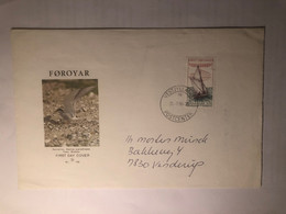 Denmark Posted Cover，1996 Sailboat - Covers & Documents