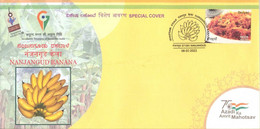 India 2022 Nanjangud Banana GI Tag Special Cover Fruit,  Food ,Gastronomy Nature Plant (**) Inde Indien - Briefe U. Dokumente