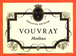 Etiquette Ancienne Neuve De Vin Vouvray Moelleux - Vin De Pays D'Oc