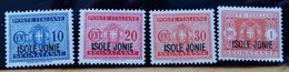 ISOLE IONIE 4 SEGNATASSE C.10+c.20+c.30+L.1+sovrasc.NERA ISOLE JONIE+NUOVI+gomma INTEGRA-£391 - Ionian Islands