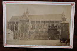 Photo 1880's Liege Eglise St Jacques Tirage Sur PAPIER ALBUMINÉ Support CARTON Photographe BLAISE Format Cabinet CDC - Alte (vor 1900)