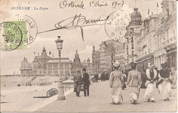 OSTENDE - La Digue En 1907 (Femmes élégantes) - Oostende